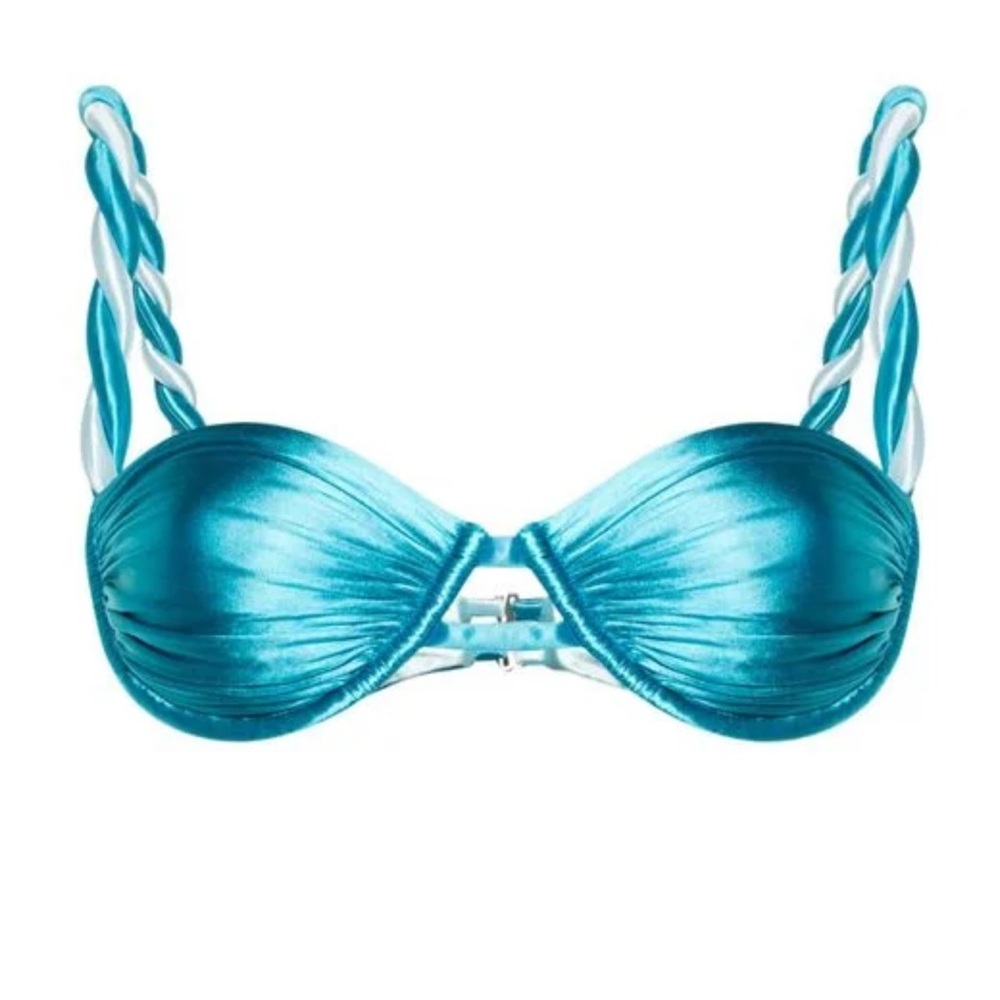 Isa Boulder Blue Bikini Top